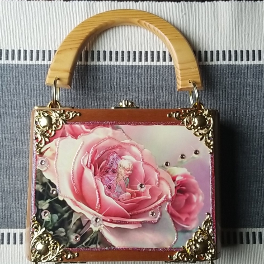 Jewelry Box OOAK Vintage Cigar Box Purse